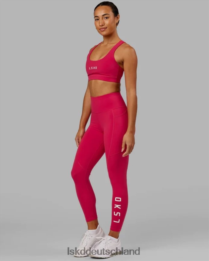 Frauen LSKD Rips-Leggings in 7/8-Länge – Boysenberry Bekleidung VD2NLV717