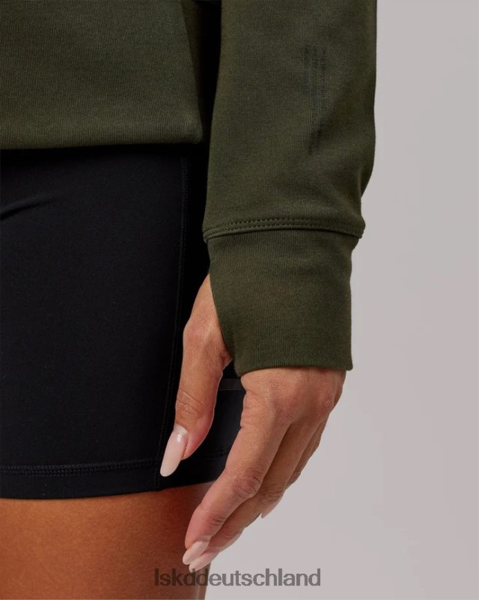 Frauen LSKD Athlet Forged Fleece-Kapuzenpullover mit Reißverschluss – Forest Night Bekleidung VD2NLV348