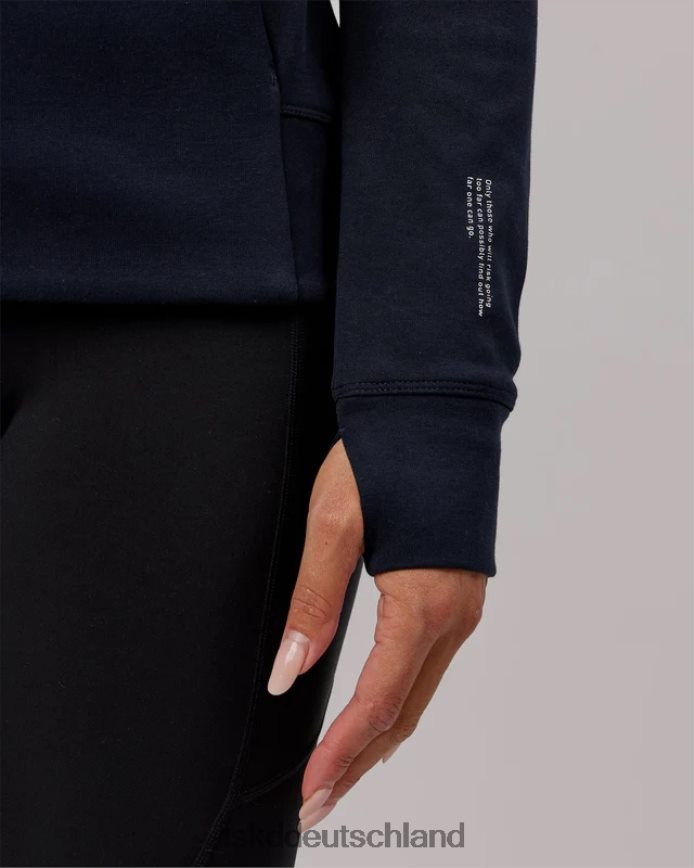 Frauen LSKD Athlet Forged Fleece-Kapuzenpullover mit durchgehendem Reißverschluss – Dunkelblau Bekleidung VD2NLV371