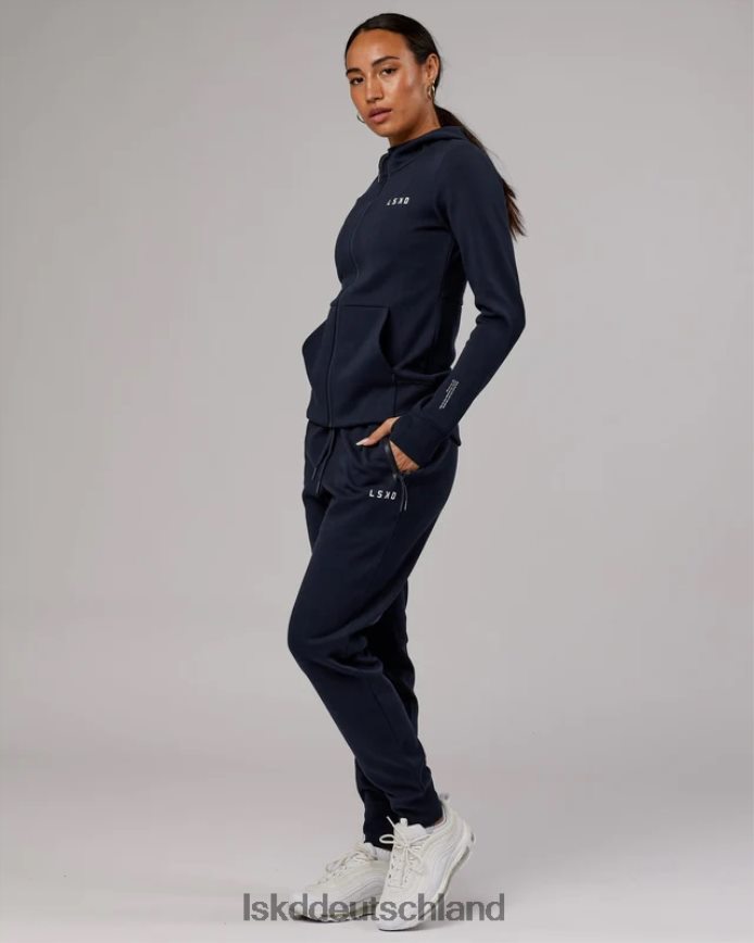 Frauen LSKD Athlet Forged Fleece-Kapuzenpullover mit durchgehendem Reißverschluss – Dunkelblau Bekleidung VD2NLV371