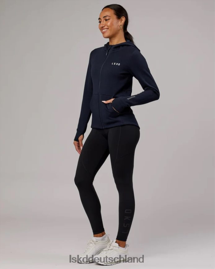 Frauen LSKD Athlet Forged Fleece-Kapuzenpullover mit durchgehendem Reißverschluss – Dunkelblau Bekleidung VD2NLV371