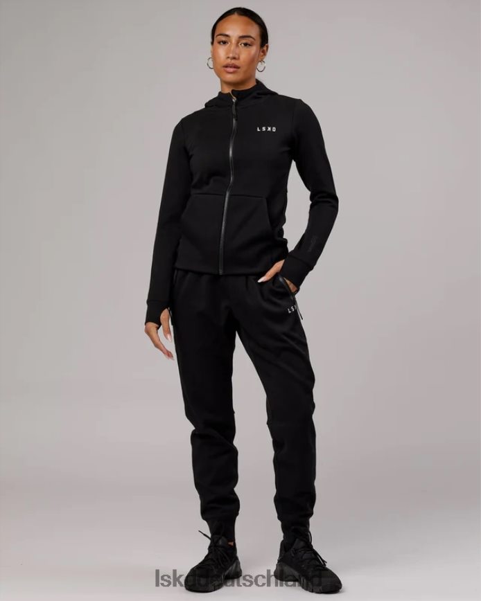 Frauen LSKD Athlet Forged Fleece-Kapuzenpullover mit durchgehendem Reißverschluss – Schwarz Bekleidung VD2NLV341