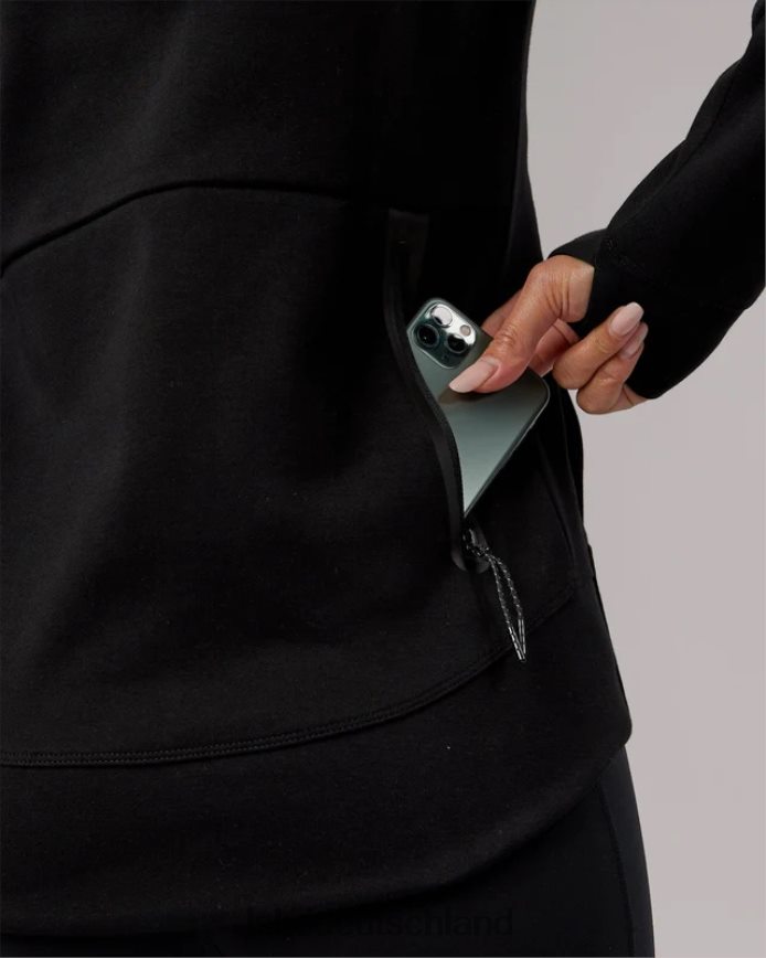 Frauen LSKD Athlet Forged Fleece-Kapuzenpullover mit durchgehendem Reißverschluss – Schwarz Bekleidung VD2NLV341