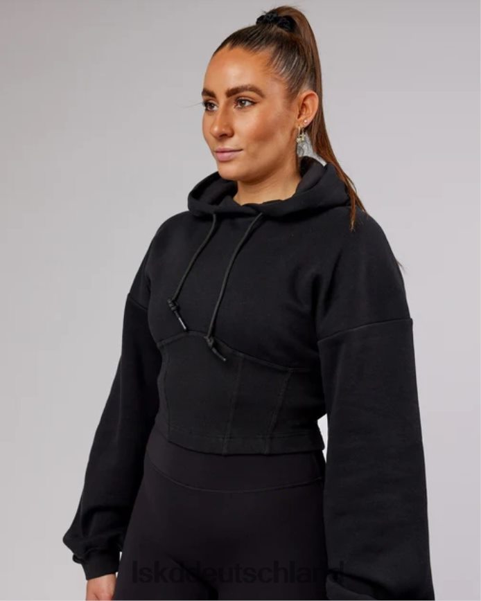 Frauen LSKD Becca Korsett-Kapuzenpullover – Schwarz Bekleidung VD2NLV402