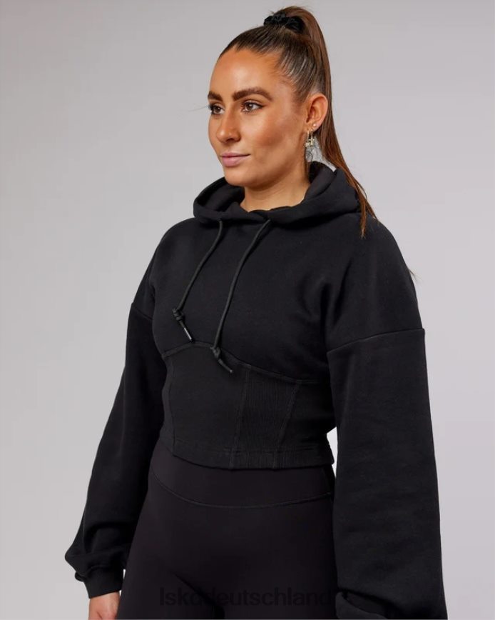 Frauen LSKD Becca Korsett-Kapuzenpullover – Schwarz Bekleidung VD2NLV402