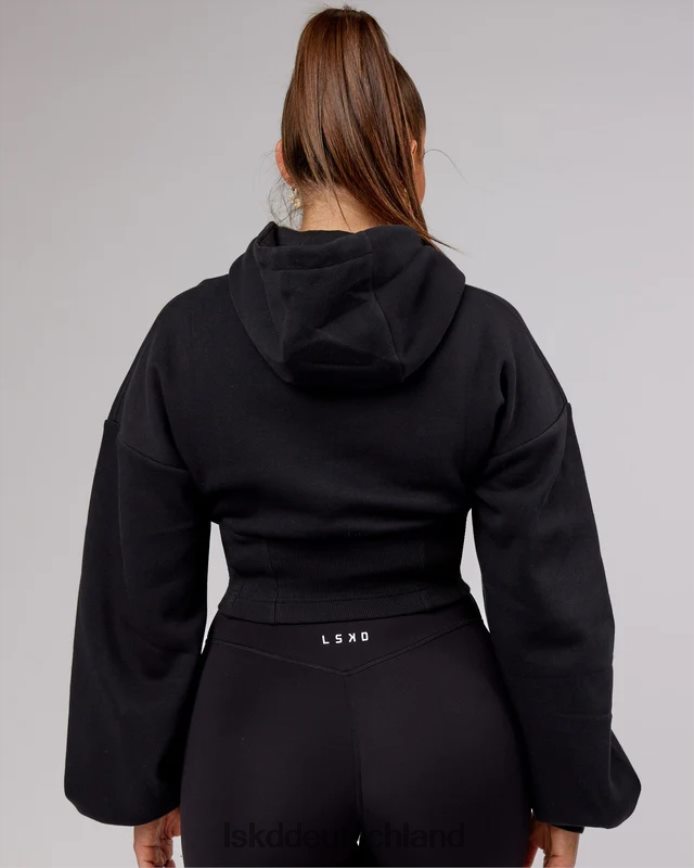 Frauen LSKD Becca Korsett-Kapuzenpullover – Schwarz Bekleidung VD2NLV402