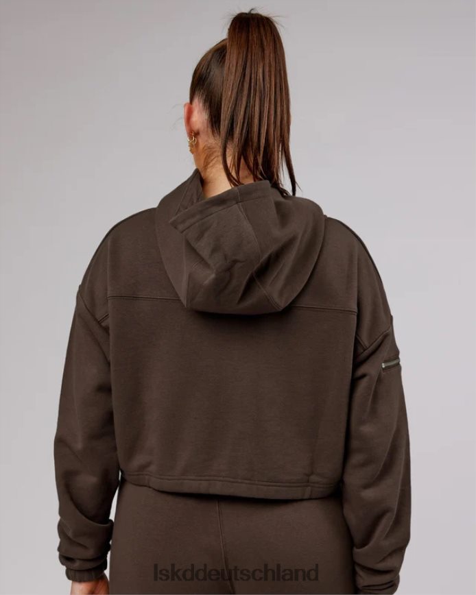 Frauen LSKD Bridge-Kapuzenpullover mit Reißverschluss – Walnuss Bekleidung VD2NLV417