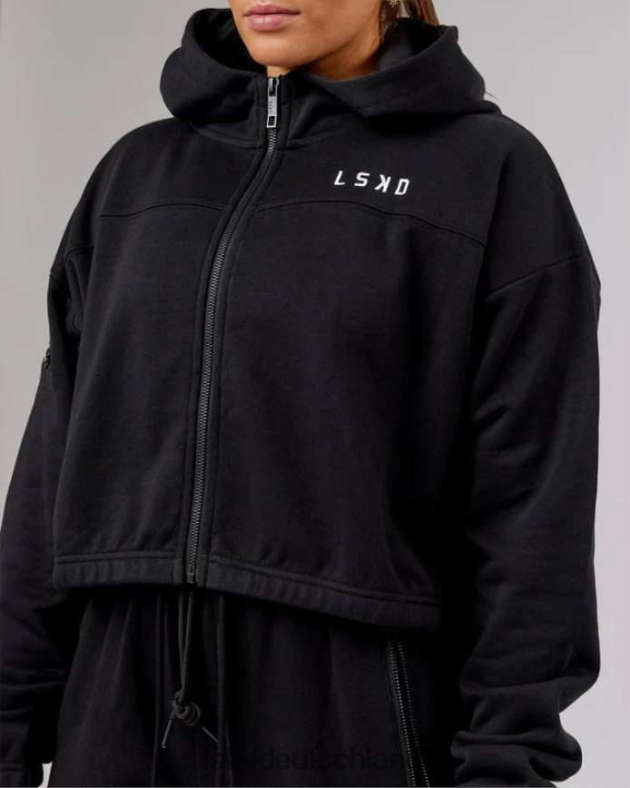 Frauen LSKD Bridge-Kapuzenpullover mit durchgehendem Reißverschluss – Schwarz Bekleidung VD2NLV356