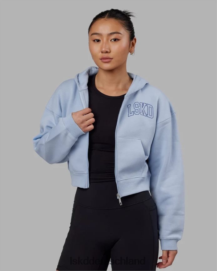 Frauen LSKD Gilden-Hoodie mit kurzem Schnitt – Windsurfer-Power-Kobalt Bekleidung VD2NLV386