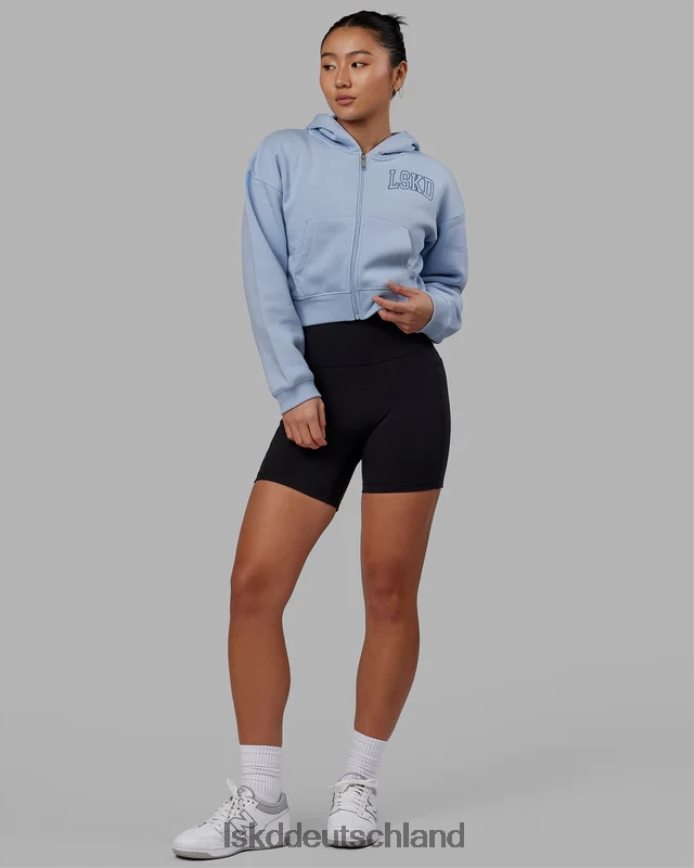Frauen LSKD Gilden-Hoodie mit kurzem Schnitt – Windsurfer-Power-Kobalt Bekleidung VD2NLV386