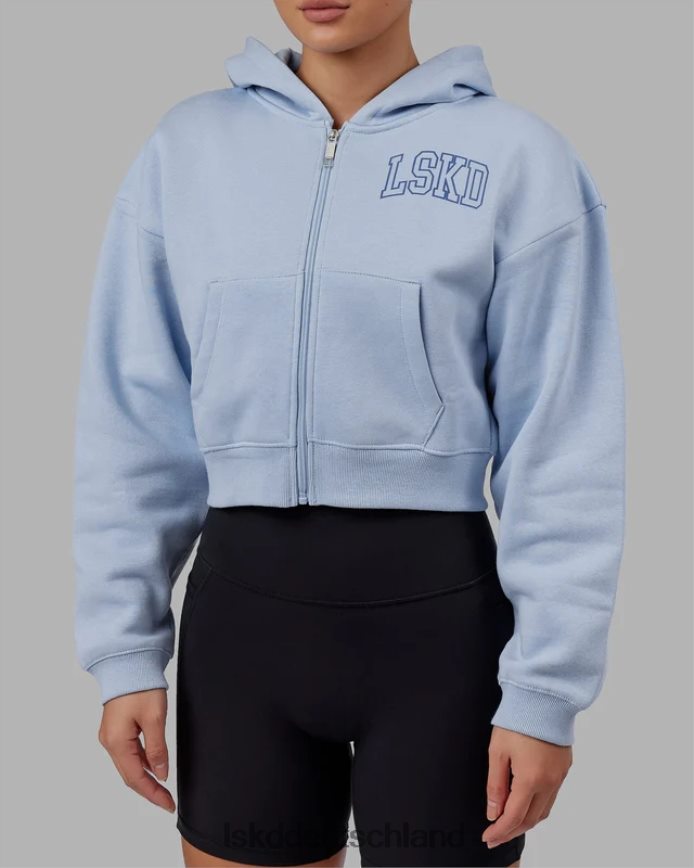 Frauen LSKD Gilden-Hoodie mit kurzem Schnitt – Windsurfer-Power-Kobalt Bekleidung VD2NLV386