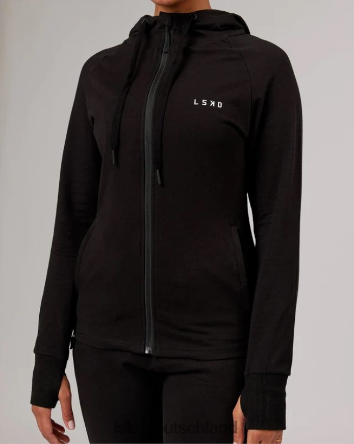 Frauen LSKD PB Kapuzenpullover mit durchgehendem Reißverschluss – Schwarzton Bekleidung VD2NLV359