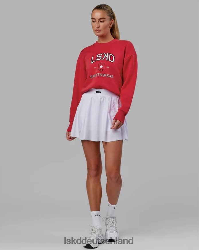 Frauen LSKD Sportabteilung Kurzer Pullover – Scharlachrot Bekleidung VD2NLV387