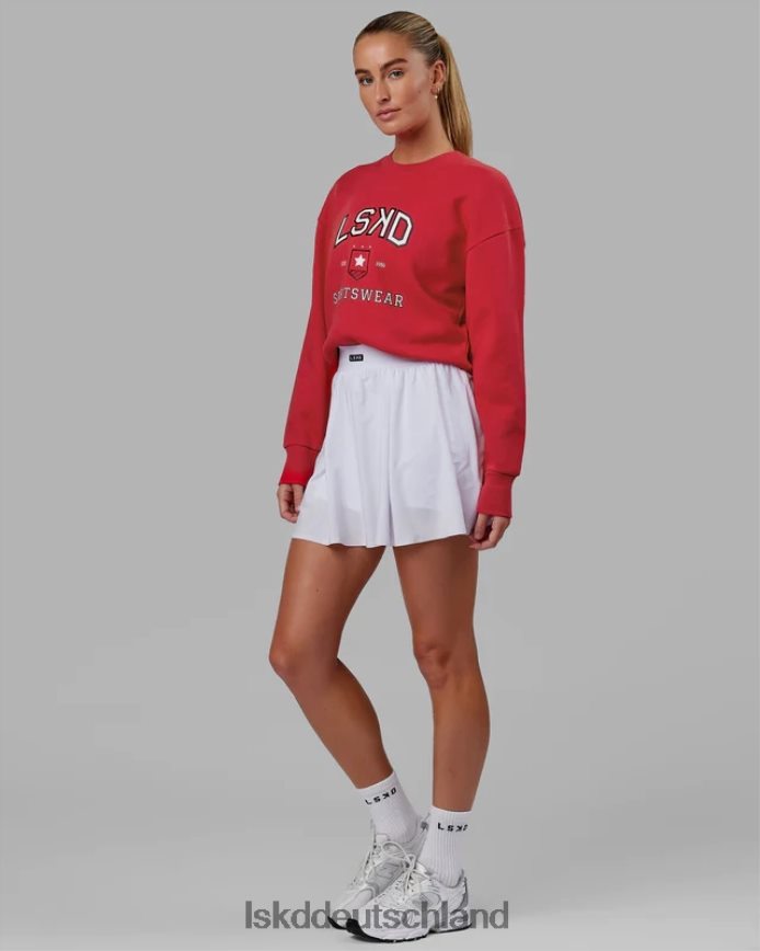 Frauen LSKD Sportabteilung Kurzer Pullover – Scharlachrot Bekleidung VD2NLV387