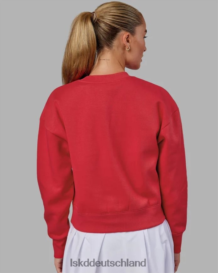 Frauen LSKD Sportabteilung Kurzer Pullover – Scharlachrot Bekleidung VD2NLV387