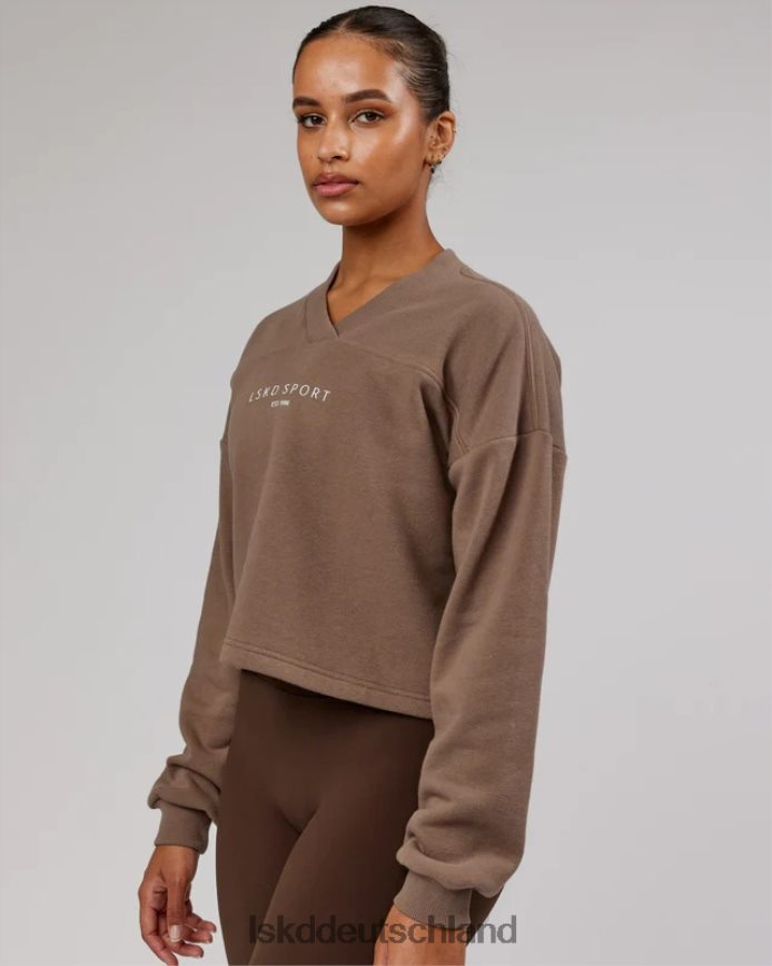 Frauen LSKD Touchdown-Pullover – tiefes Taupe Bekleidung VD2NLV432