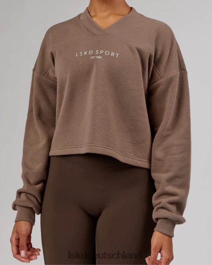Frauen LSKD Touchdown-Pullover – tiefes Taupe Bekleidung VD2NLV432