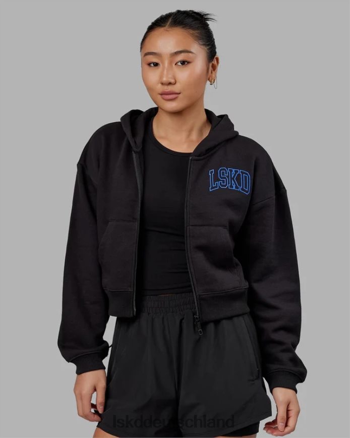 Frauen LSKD Zunft-Hoodie mit kurzem Schnitt – Black-Power-Kobalt Bekleidung VD2NLV368