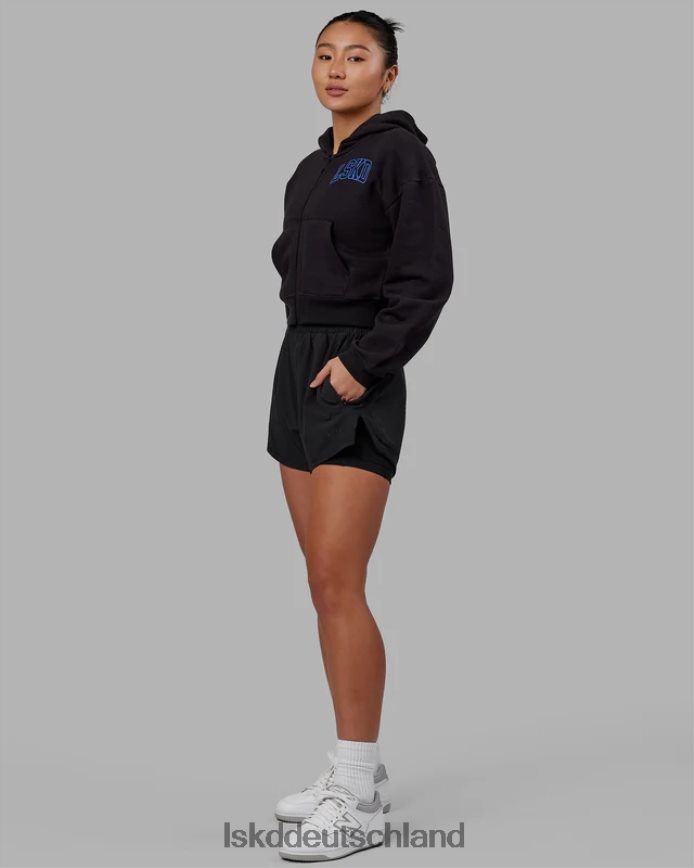 Frauen LSKD Zunft-Hoodie mit kurzem Schnitt – Black-Power-Kobalt Bekleidung VD2NLV368