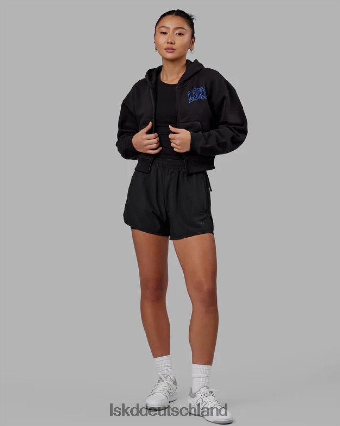 Frauen LSKD Zunft-Hoodie mit kurzem Schnitt – Black-Power-Kobalt Bekleidung VD2NLV368