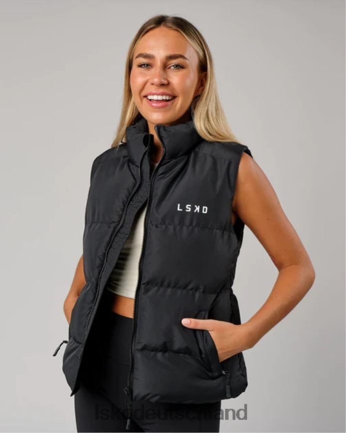 Frauen LSKD Essential Pufferweste – Schwarz Bekleidung VD2NLV468