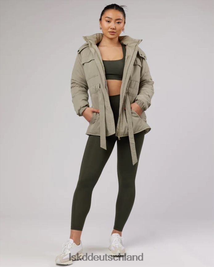 Frauen LSKD Jacke mit schmal zulaufender Taille und Bindegürtel – Lorbeereiche Bekleidung VD2NLV495