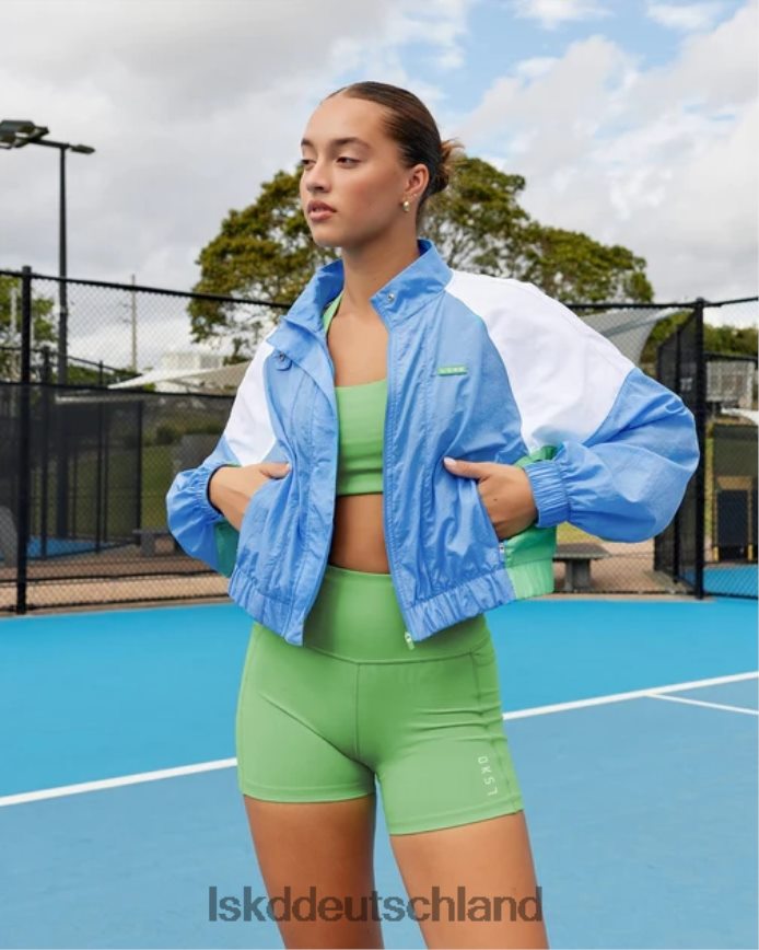Frauen LSKD Nostalgie-Trainingsjacke – Azurblau Bekleidung VD2NLV479