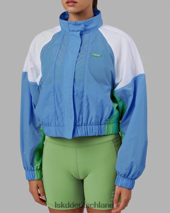 Frauen LSKD Nostalgie-Trainingsjacke – Azurblau Bekleidung VD2NLV479