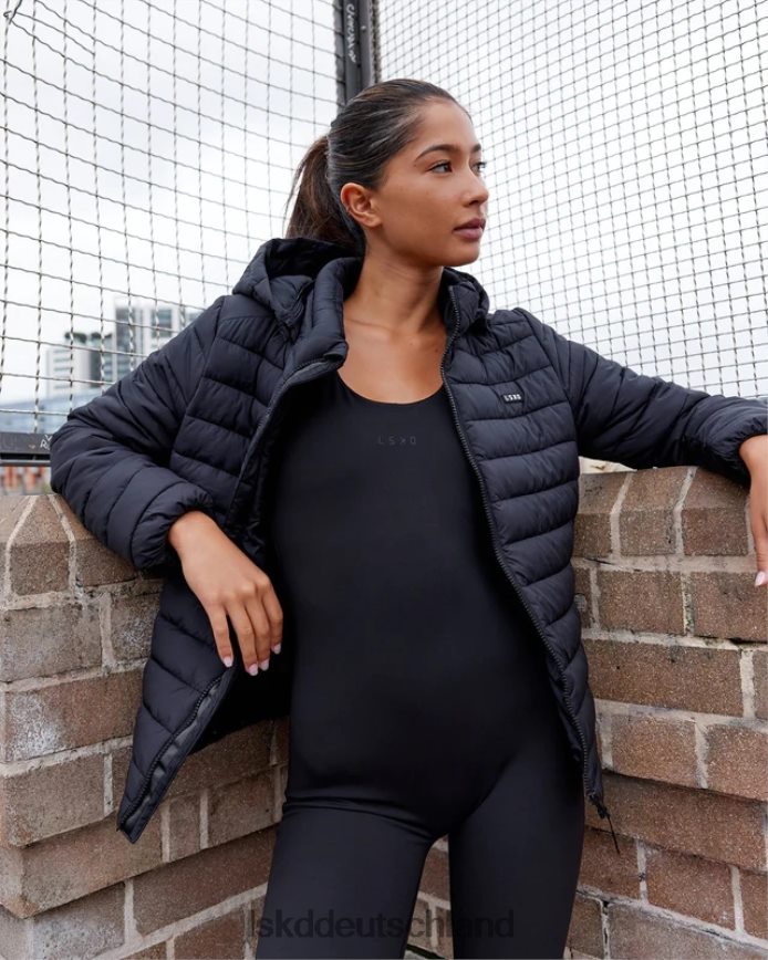 Frauen LSKD Pufferjacke für den ganzen Tag – Schwarz Bekleidung VD2NLV462