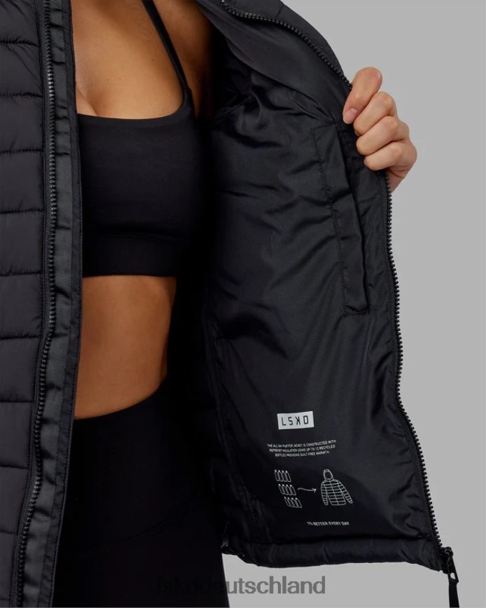 Frauen LSKD Pufferjacke für den ganzen Tag – Schwarz Bekleidung VD2NLV462