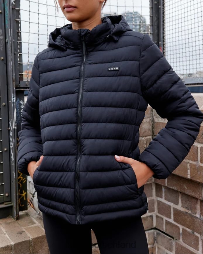 Frauen LSKD Pufferjacke für den ganzen Tag – Schwarz Bekleidung VD2NLV462