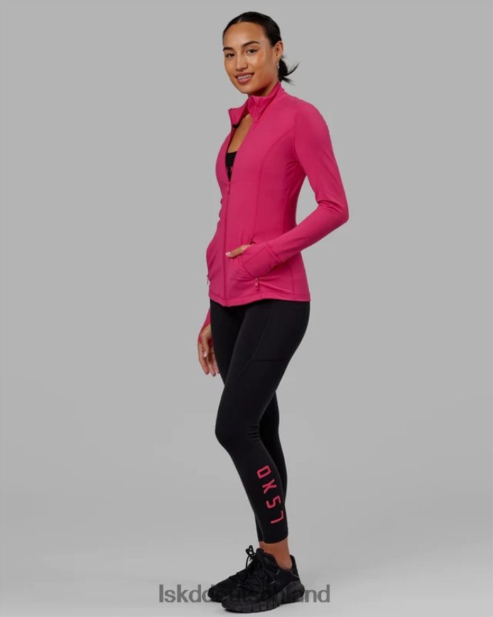 Frauen LSKD Stride-Jacke mit durchgehendem Reißverschluss – Boysenberry Bekleidung VD2NLV478