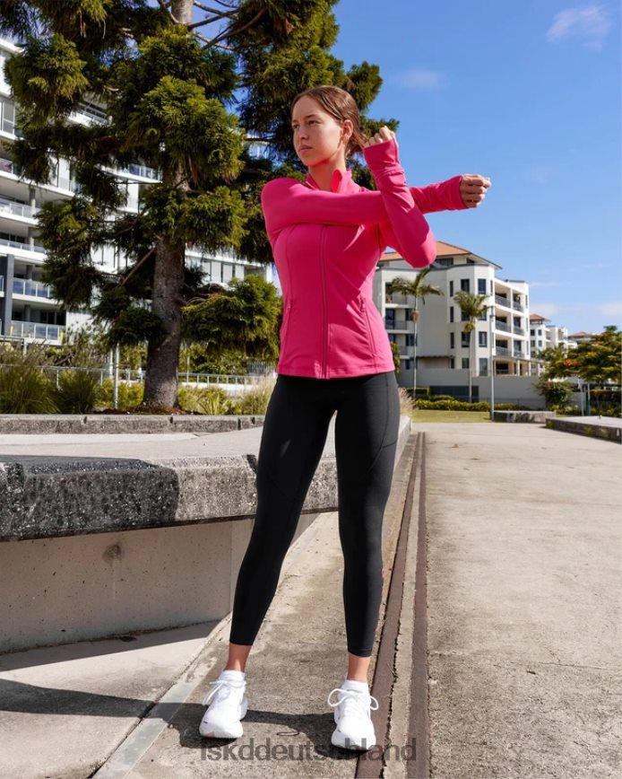 Frauen LSKD Stride-Jacke mit durchgehendem Reißverschluss – Boysenberry Bekleidung VD2NLV478