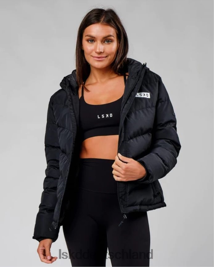 Frauen LSKD geröstete Pufferjacke 23 – schwarz Bekleidung VD2NLV469