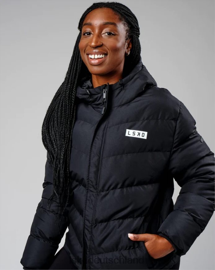 Frauen LSKD geröstete Pufferjacke 23 – schwarz Bekleidung VD2NLV469