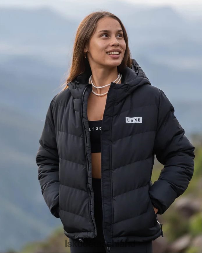 Frauen LSKD geröstete Pufferjacke 23 – schwarz Bekleidung VD2NLV469