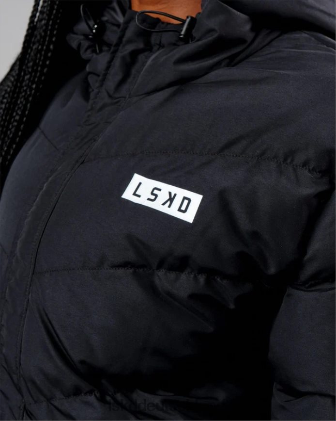Frauen LSKD geröstete Pufferjacke 23 – schwarz Bekleidung VD2NLV469