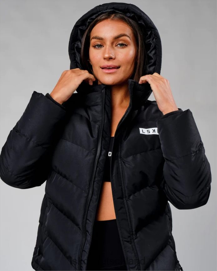 Frauen LSKD geröstete Pufferjacke 23 – schwarz Bekleidung VD2NLV469