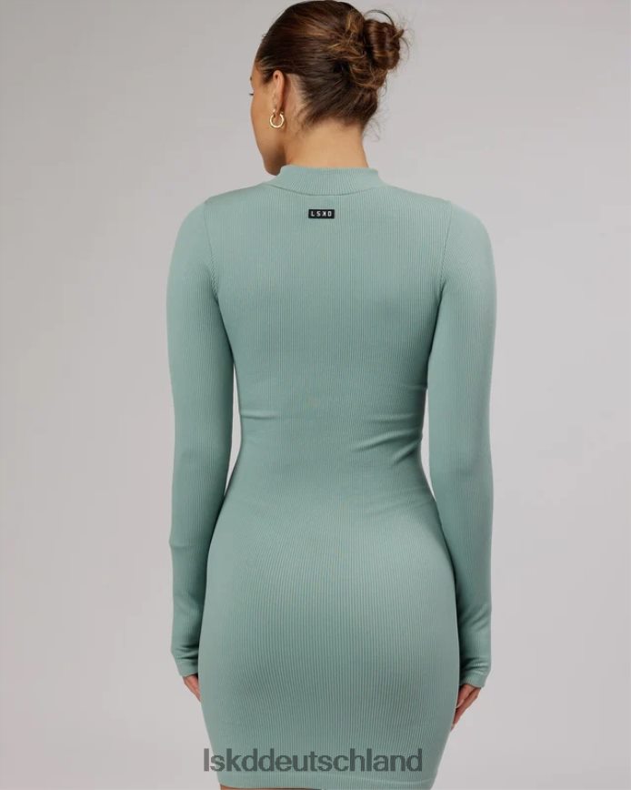 Frauen LSKD Minimales, geripptes, nahtloses LS-Kleid – Frost Bekleidung VD2NLV506