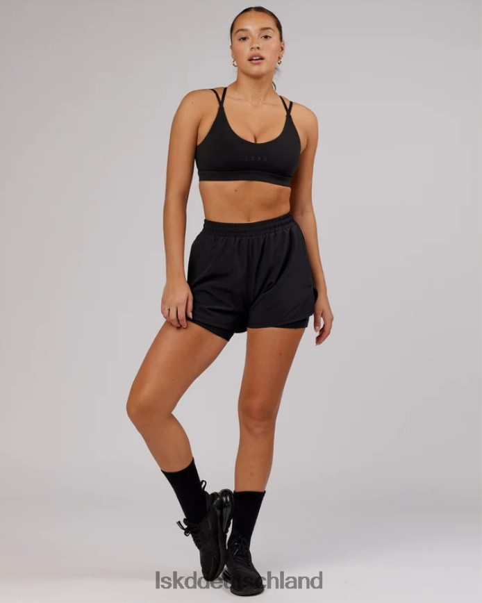 Frauen LSKD Challenger Liner Run Short – Schwarz Bekleidung VD2NLV782