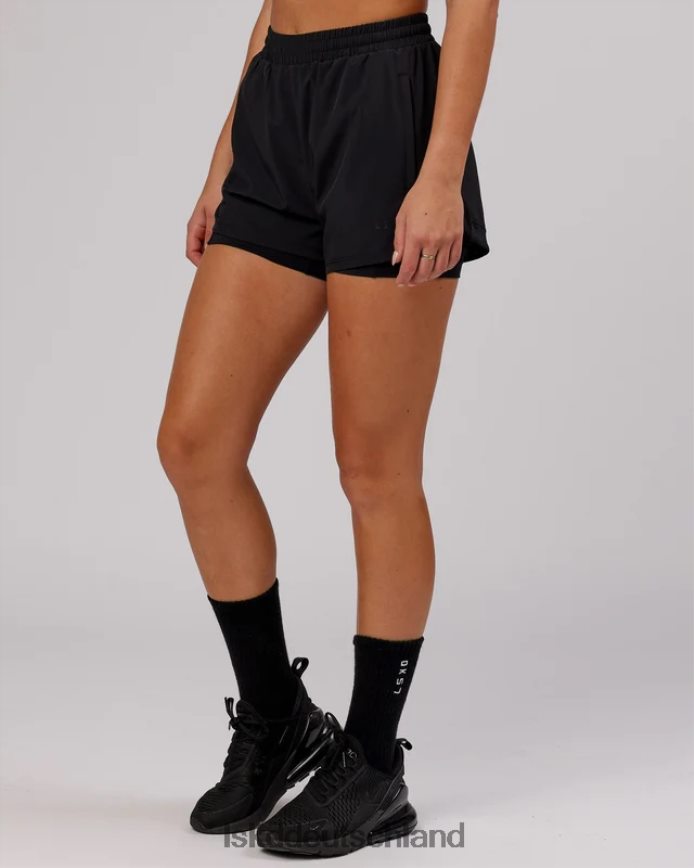 Frauen LSKD Challenger Liner Run Short – Schwarz Bekleidung VD2NLV782