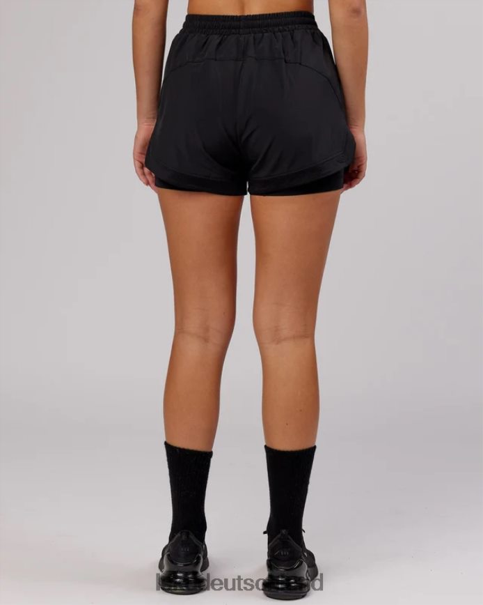 Frauen LSKD Challenger Liner Run Short – Schwarz Bekleidung VD2NLV782