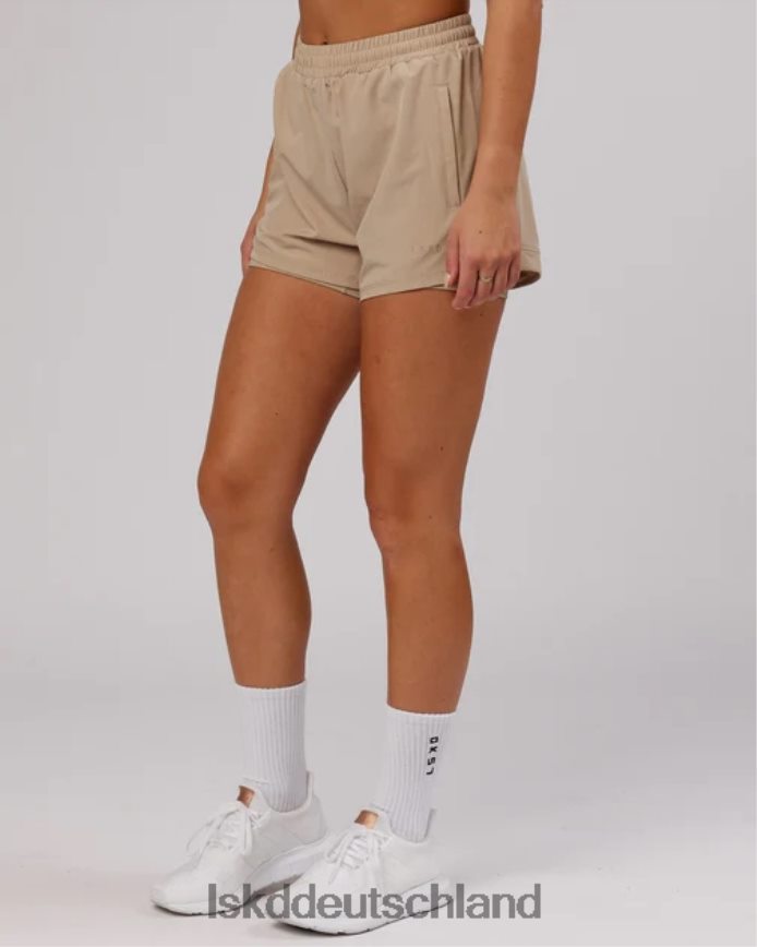 Frauen LSKD Challenger Liner Run Short – Taupe Bekleidung VD2NLV783