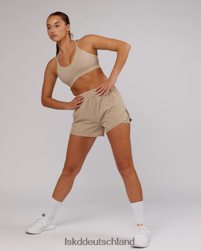 Frauen LSKD Challenger Liner Run Short – Taupe Bekleidung VD2NLV783