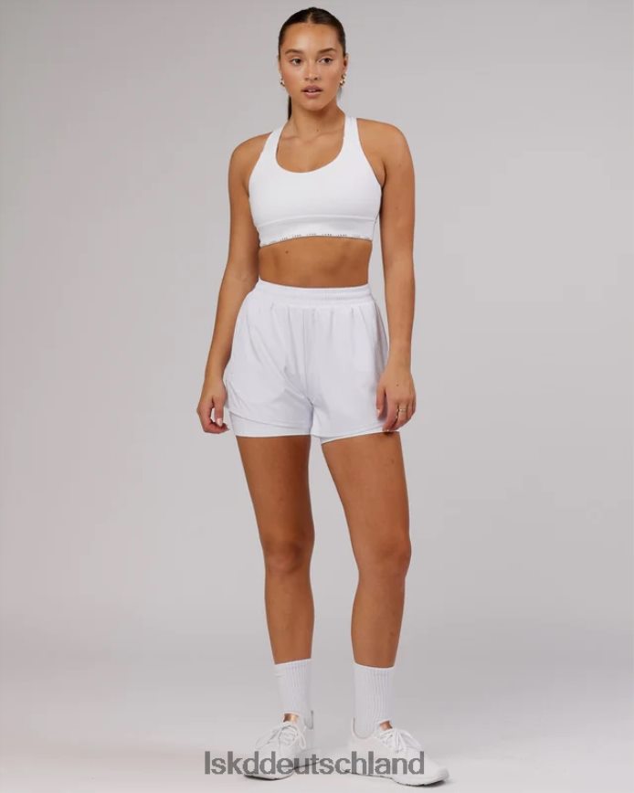Frauen LSKD Challenger Liner Run Short – Weiß Bekleidung VD2NLV787