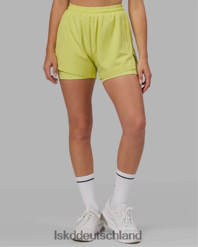 Frauen LSKD Challenger Liner Run Short – Zitrusgrün Bekleidung VD2NLV788