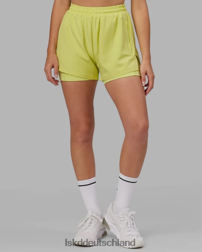 Frauen LSKD Challenger Liner Run Short – Zitrusgrün Bekleidung VD2NLV788