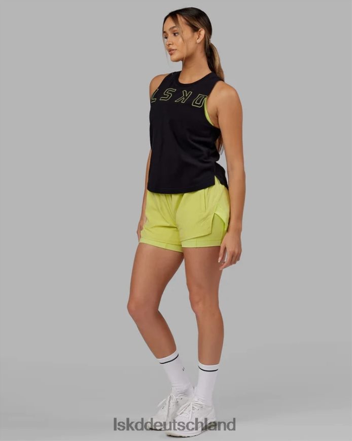 Frauen LSKD Challenger Liner Run Short – Zitrusgrün Bekleidung VD2NLV788