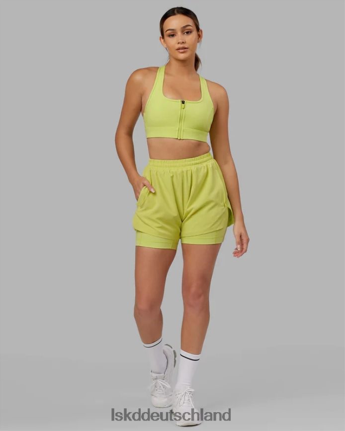 Frauen LSKD Challenger Liner Run Short – Zitrusgrün Bekleidung VD2NLV788