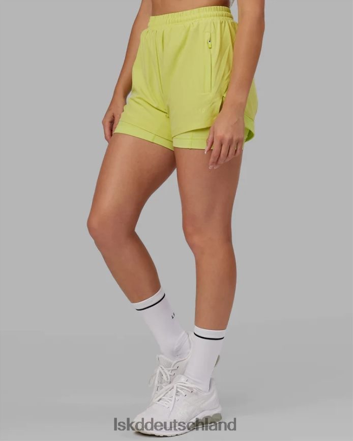 Frauen LSKD Challenger Liner Run Short – Zitrusgrün Bekleidung VD2NLV788